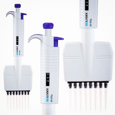 Micropipeta 8 canales AUTOCLAVABLE 0.5ul-10ul